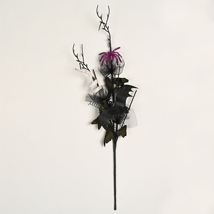 Creepy Halloween decoration with eyes and glitter
