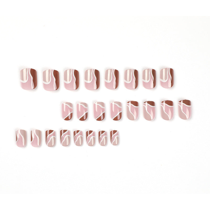 Elegant Nail Art with Geometric Design Kalsten