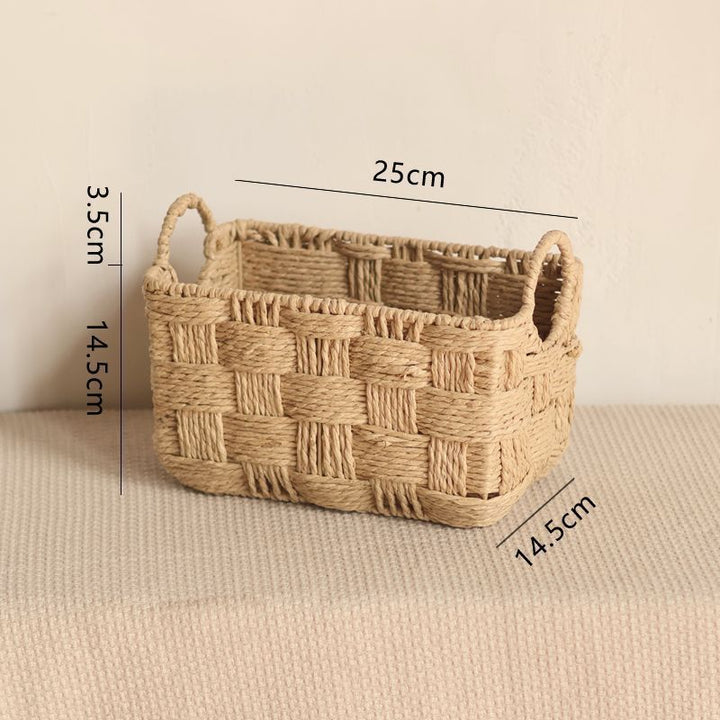 Handcrafted Natural Fiber Storage Basket  1788889841