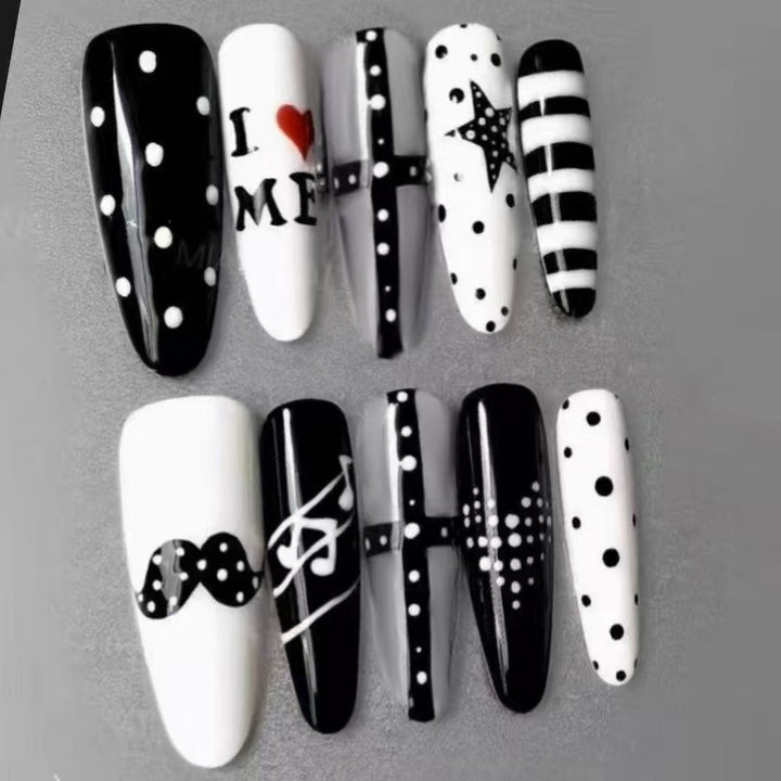 Artistic Long Stiletto Nail Enhancements Kalsten