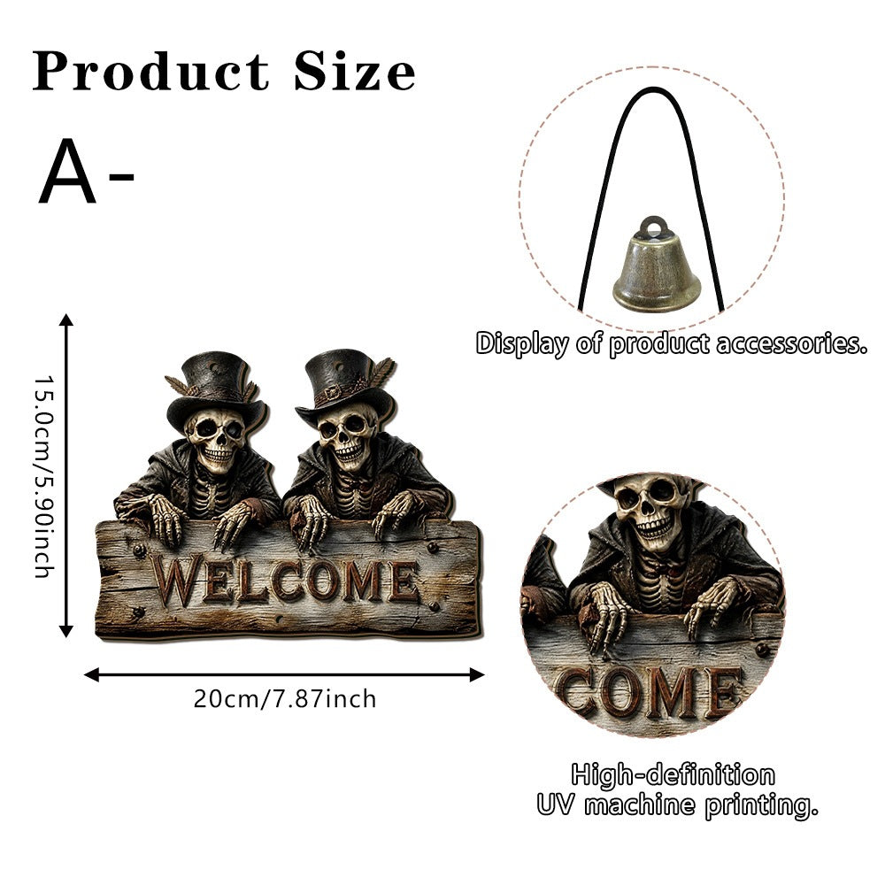 Creepy Welcome Sign Decor Kalsten
