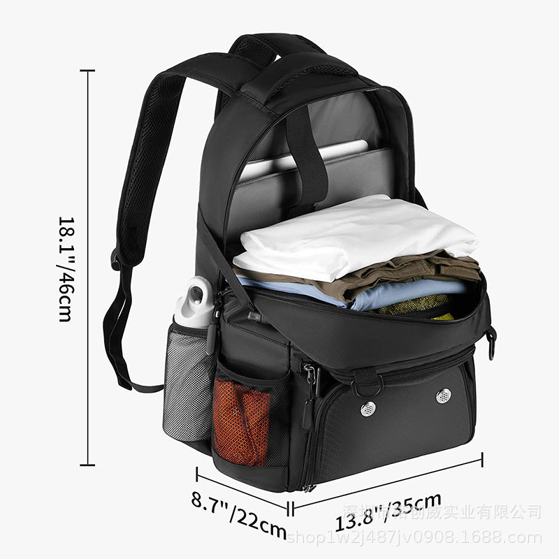Multi-Compartment Sports Gear Backpack Kalsten
