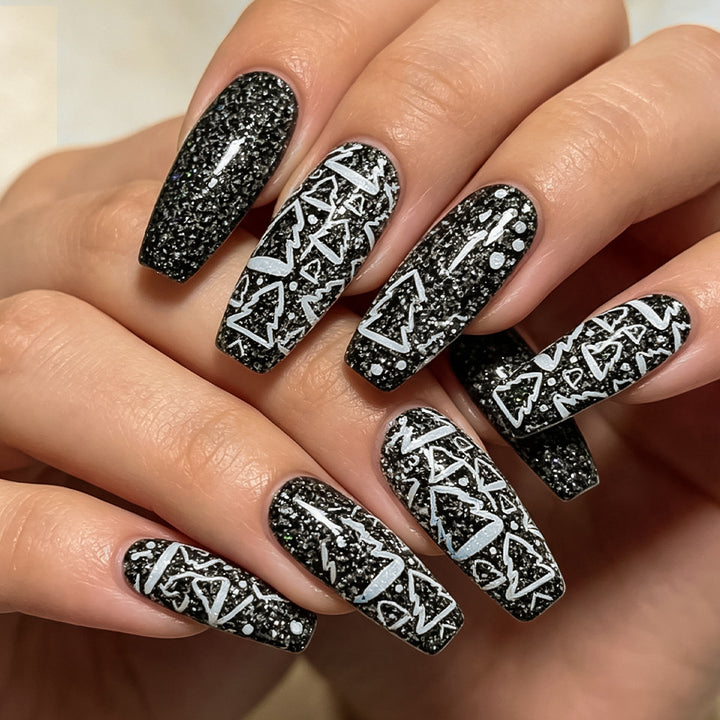 Artistic Glossy Press-On Nails Kalsten