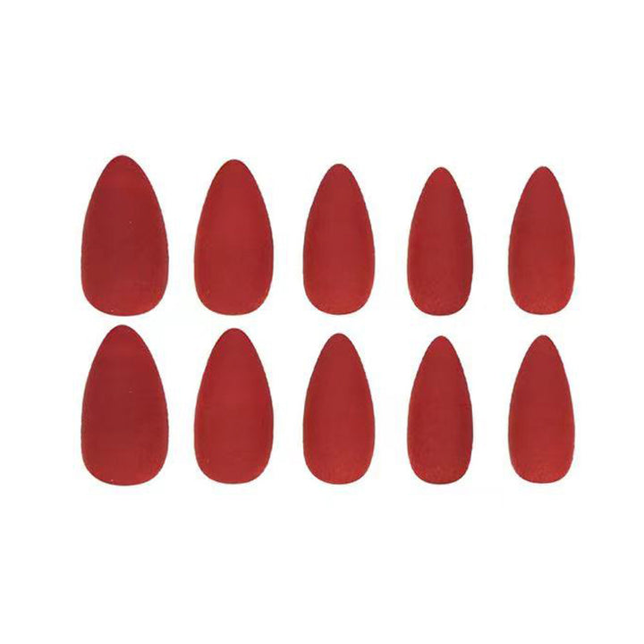 Elegant Matte Almond-Shaped Press-On Nails Kalsten