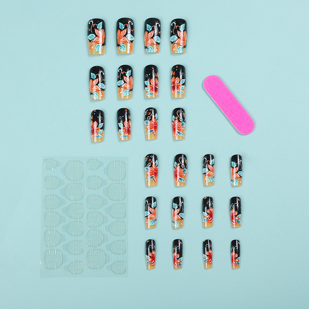 Creative nail art with floral design Kalsten