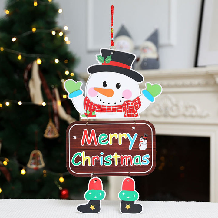 Decorative Christmas Snowman Sign Kalsten