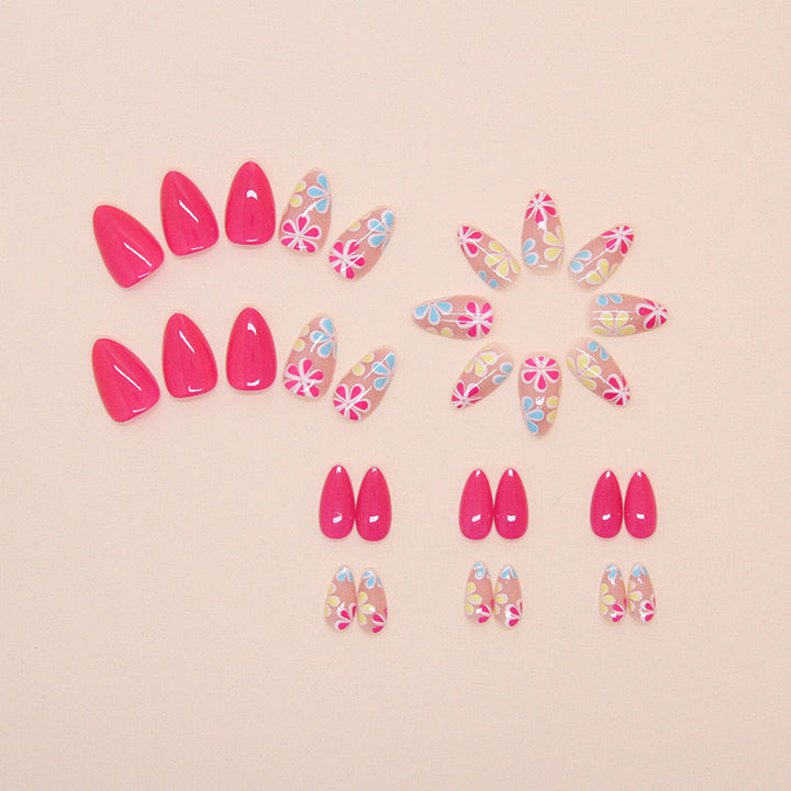 Trendy Art Nails with Floral Pattern Kalsten