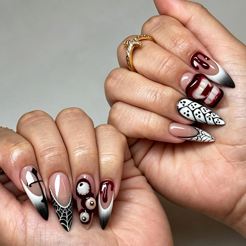 Gothic-Themed Press-On Nail Collection Kalsten
