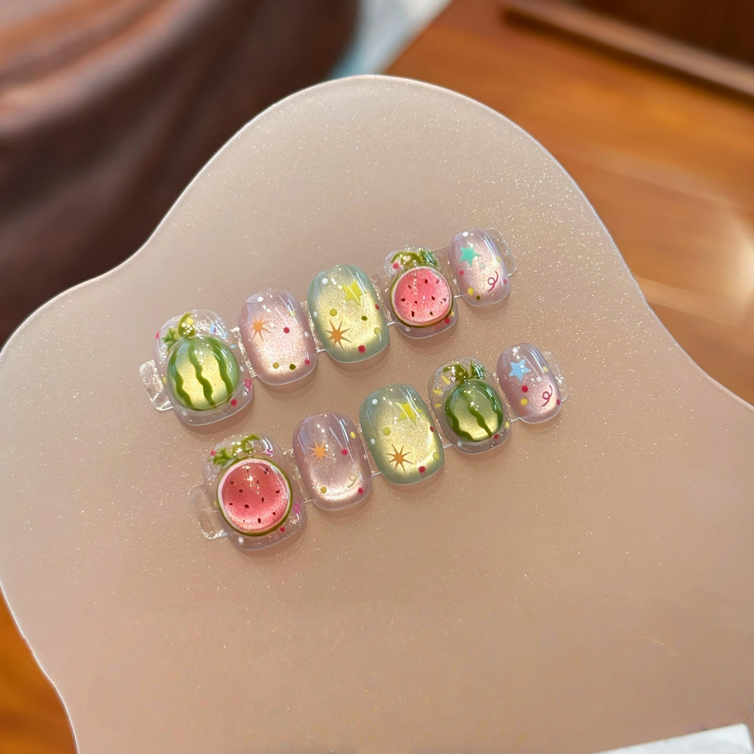 Creative Craft Nails in Playful Fruit Design Kalsten