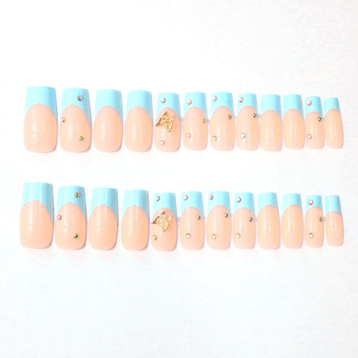 Decorative Long-Length Acrylic Nail Extensions Kalsten