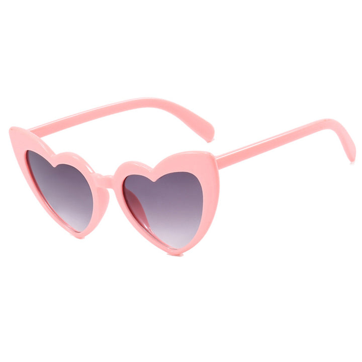 Women's Heart-Shaped Sunglasses with Polarized Lenses and High-Quality Plastic Frame Kalsten
