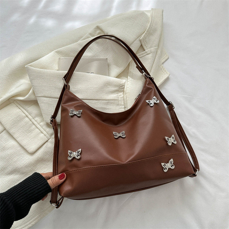 Elegant Butterfly Embellished Shoulder Bag