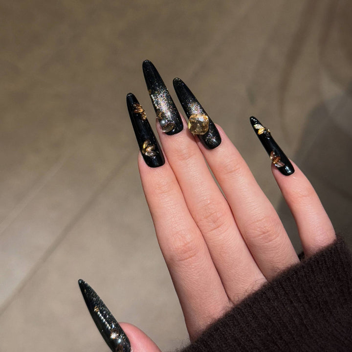 Premium Glittering Stiletto Press-On Nail Set Kalsten