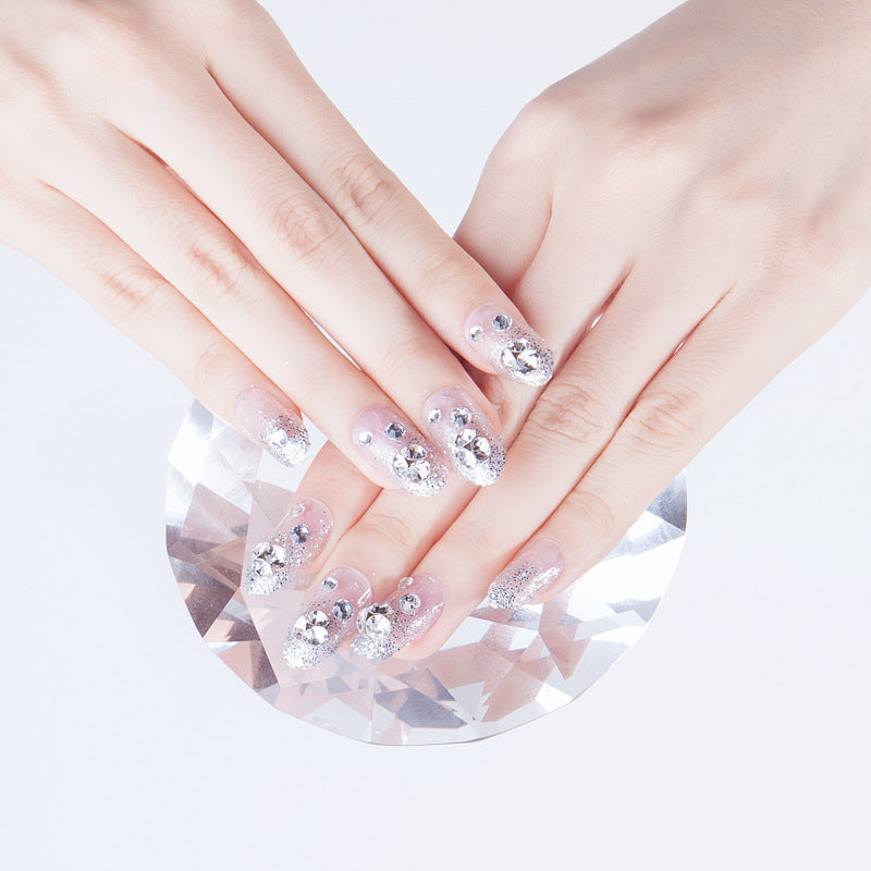 Glittering Artisanal Press-On Nail Set Kalsten
