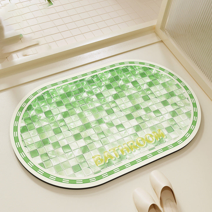 Decorative Mosaic Pattern Bath Mat