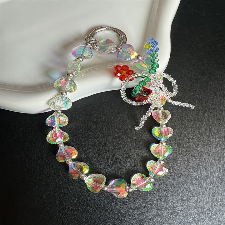 Heart-Shaped Crystal Beaded Kalsten