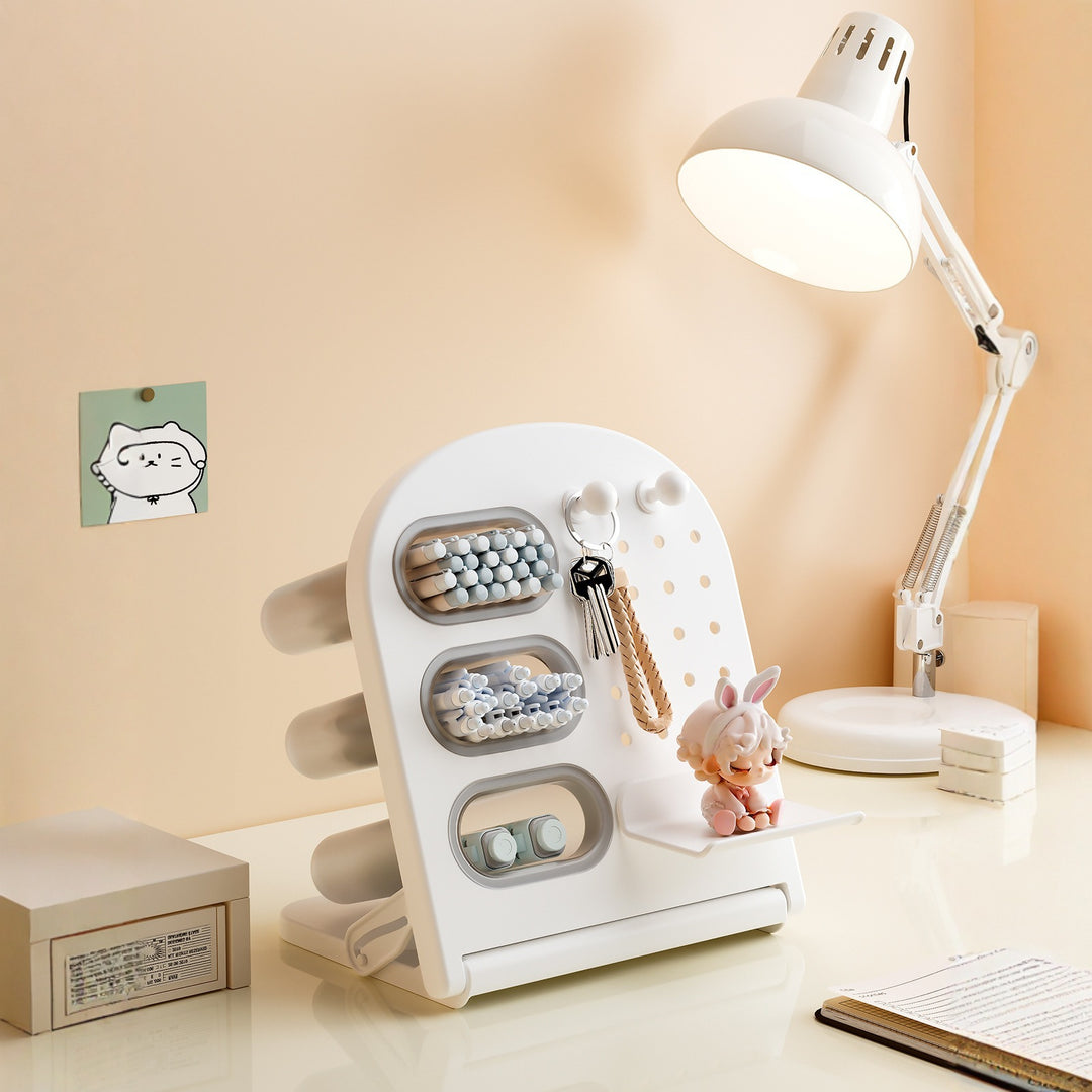 Multi-Functional Desktop Organizer with Adjustable Slots Kalsten