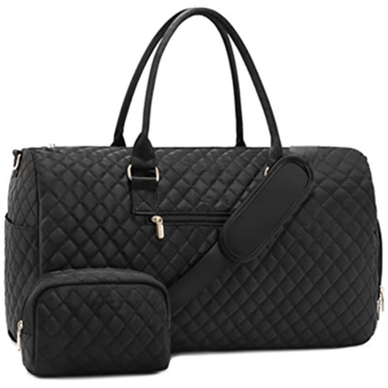 Quilted Weekender Duffle Bag Kalsten
