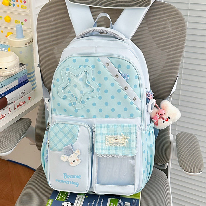 Cute Polka Dot Character Backpack Kalsten