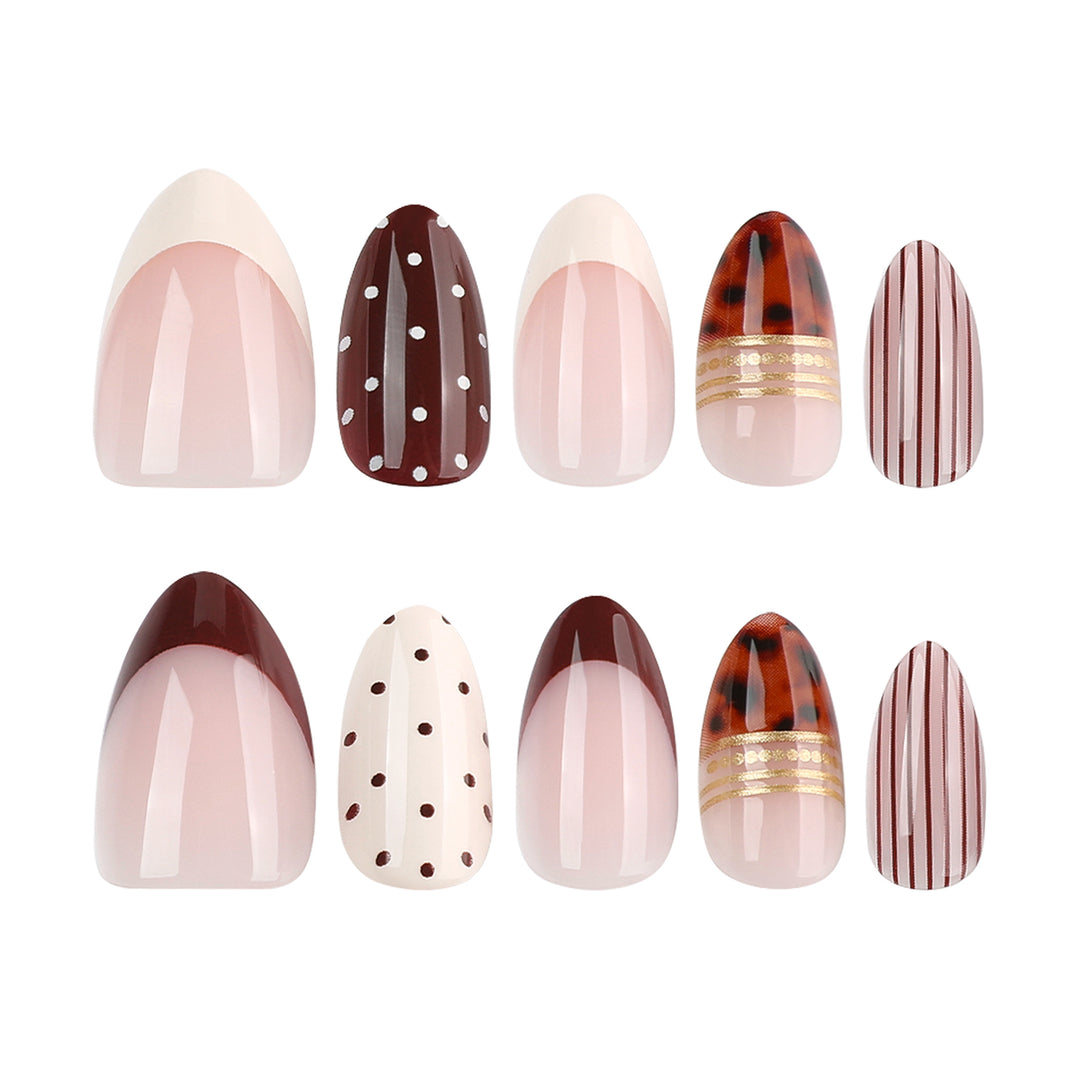 Elegant Stiletto Nails with Creative Glittering Design Kalsten