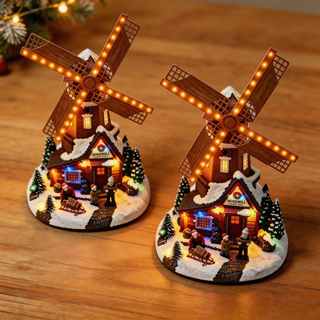 Nostalgic Christmas Windmill Decoration Kalsten