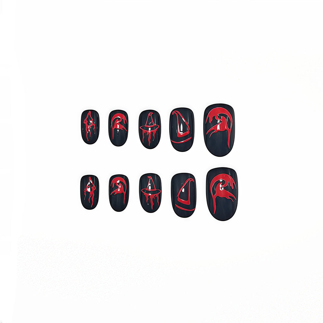Creative Halloween-themed art nails Kalsten