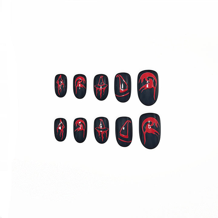 Creative Halloween-themed art nails Kalsten