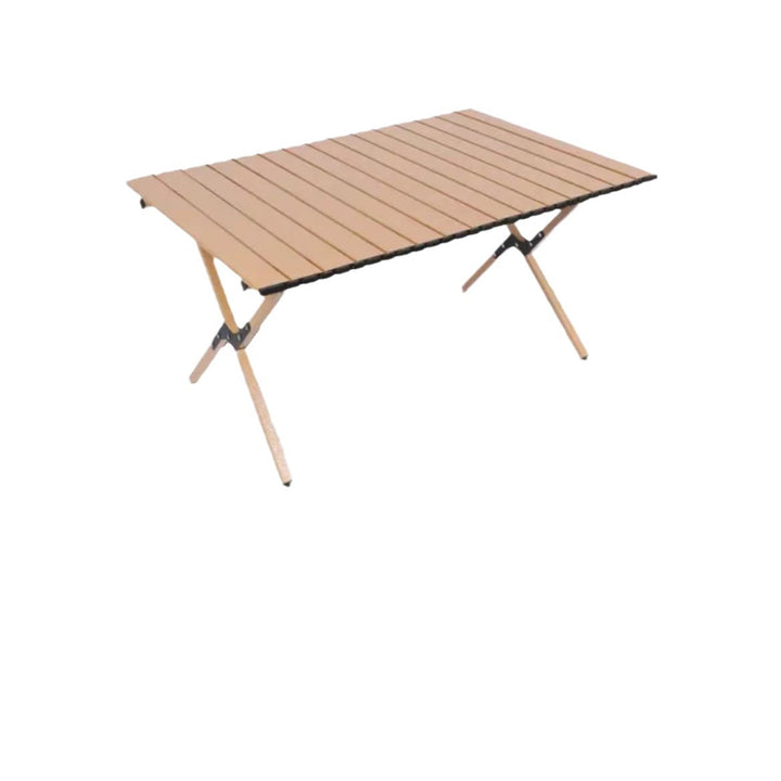 Foldable and Portable Camping Table with Durable Wooden Surface Kalsten
