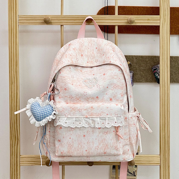 Cute Decorative Star-Embellished Backpack Kalsten