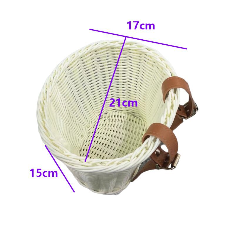 Stylish Woven Storage Basket with Leather Straps Kalsten