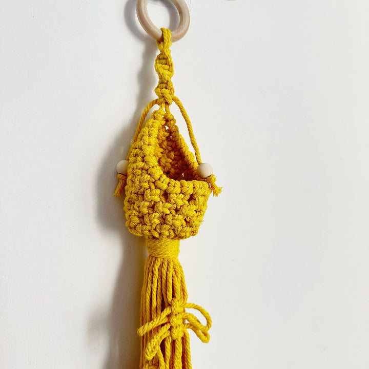 Macrame Plant Hanger with Decorative Tassels Kalsten