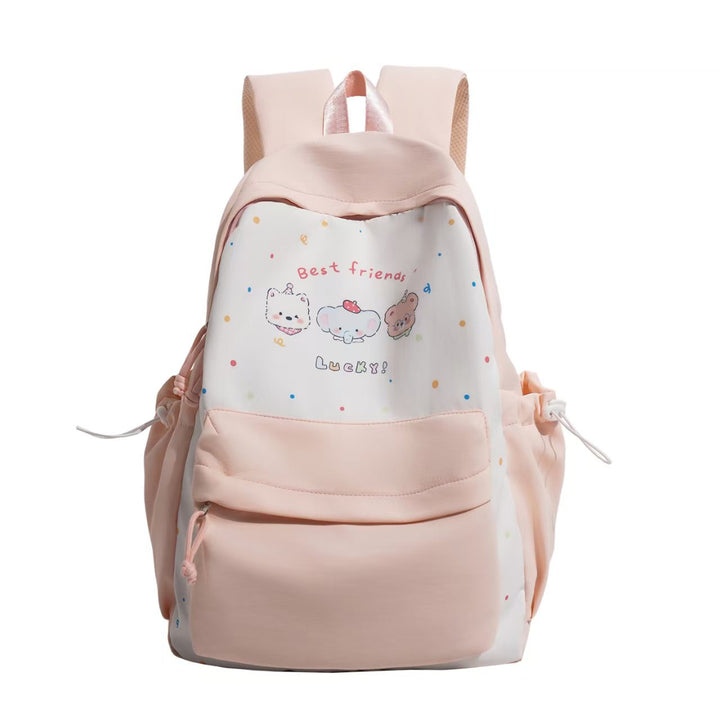Leisure backpack with playful animal motif and practical compartments Kalsten