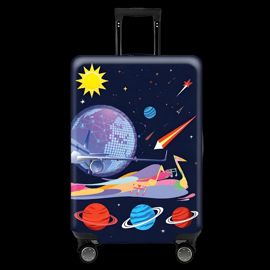 Women's Hard Shell Travel Suitcase with Eye-Catching Phrase Design Kalsten