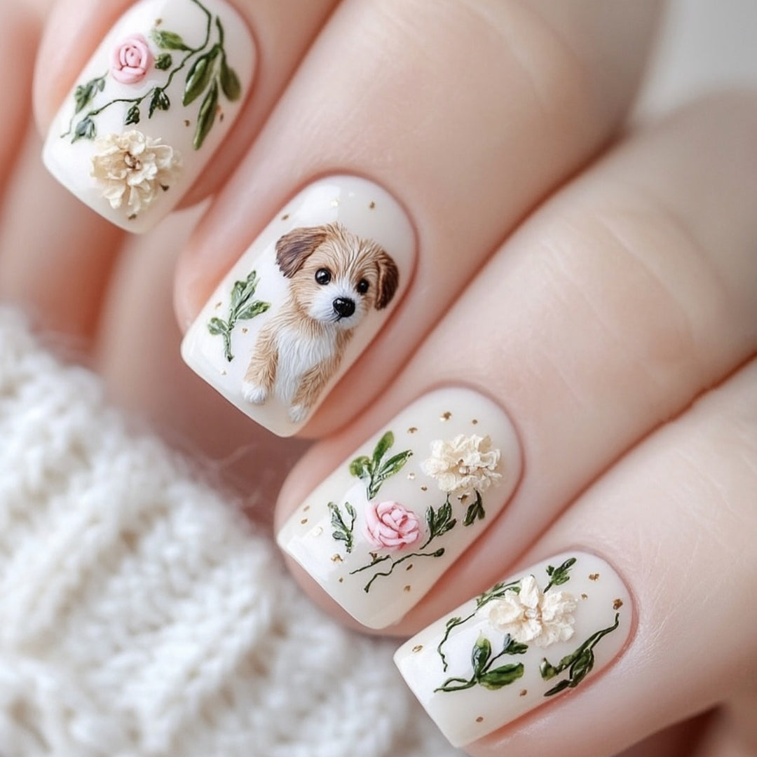 Decorative Pet-Themed Nail Art Kalsten