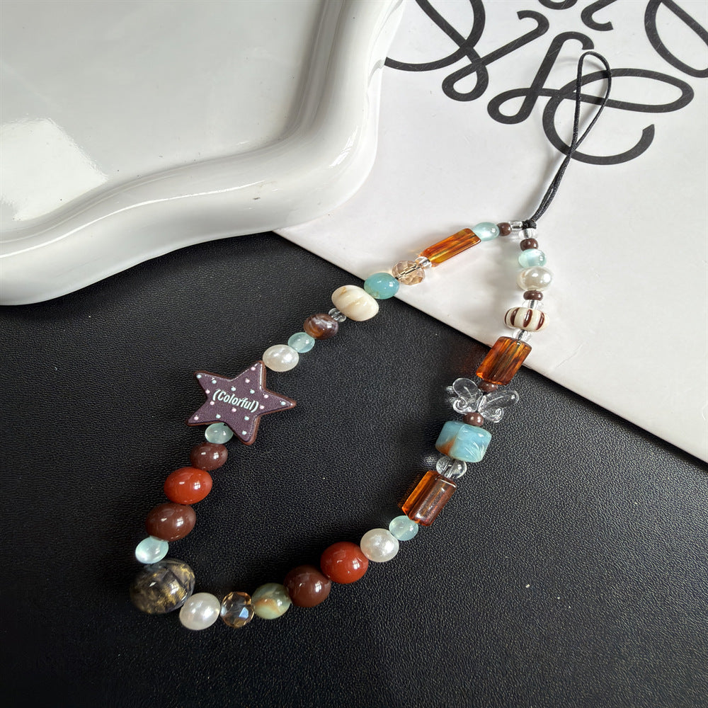 Colorful Beaded Charm Lanyard Kalsten 1790135131