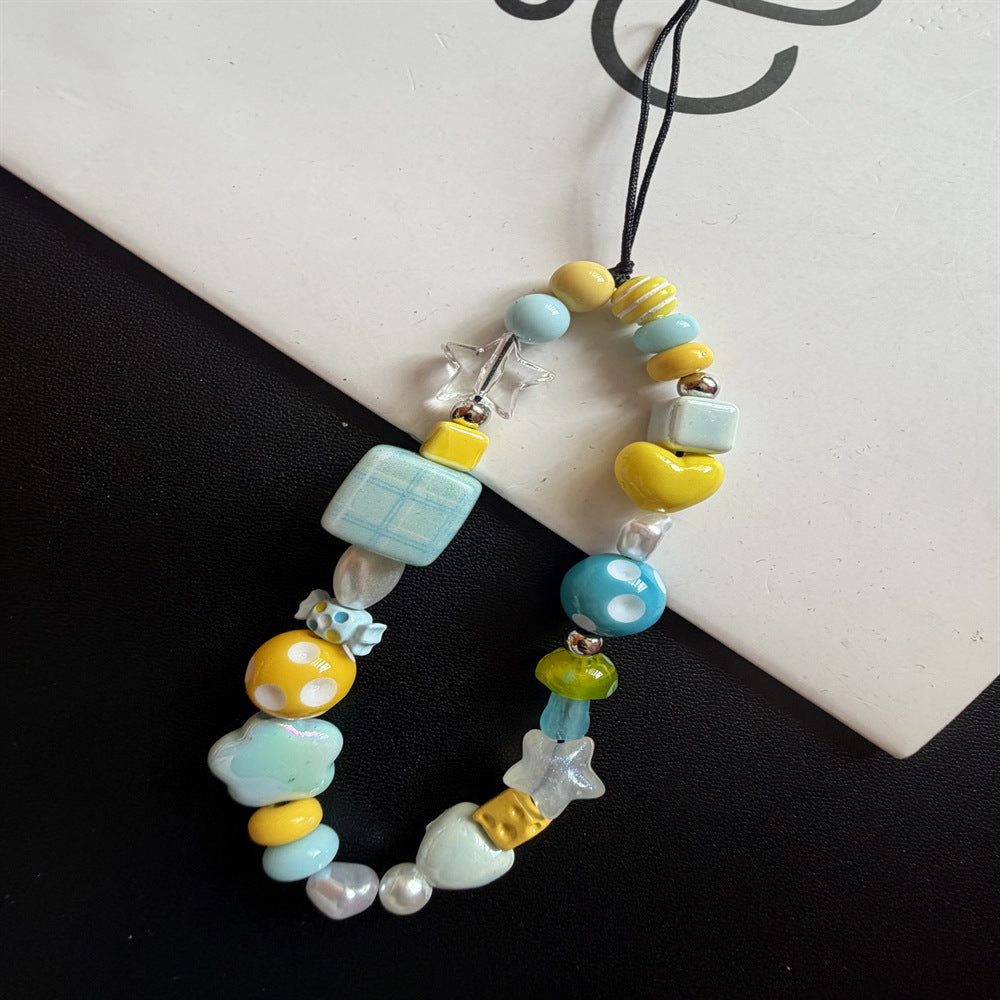 Fun Decorative Beaded Keychain Kalsten