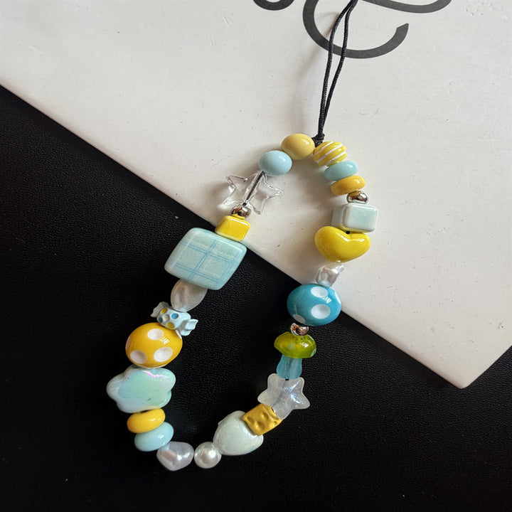 Fun Decorative Beaded Keychain Kalsten