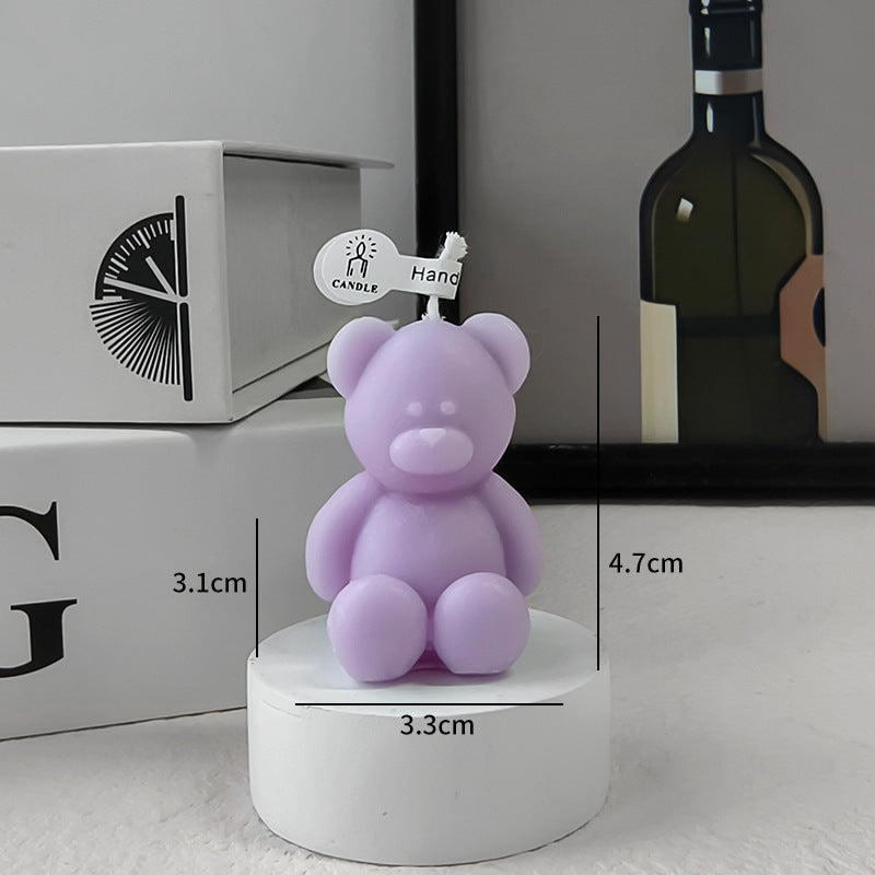 Cute Teddy Bear Candle Holder