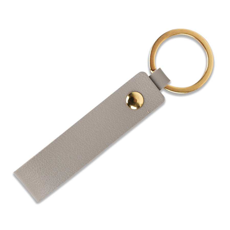 Unisex keychain with stylish faux leather design Kalsten