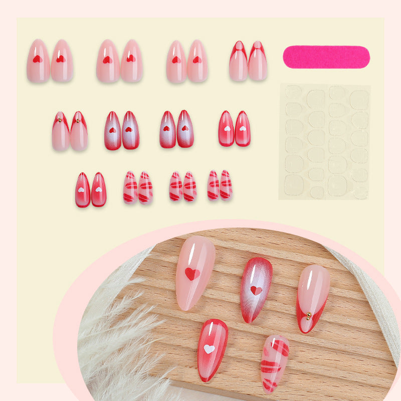 Artistic Heart Design Press-On Nails kalsten