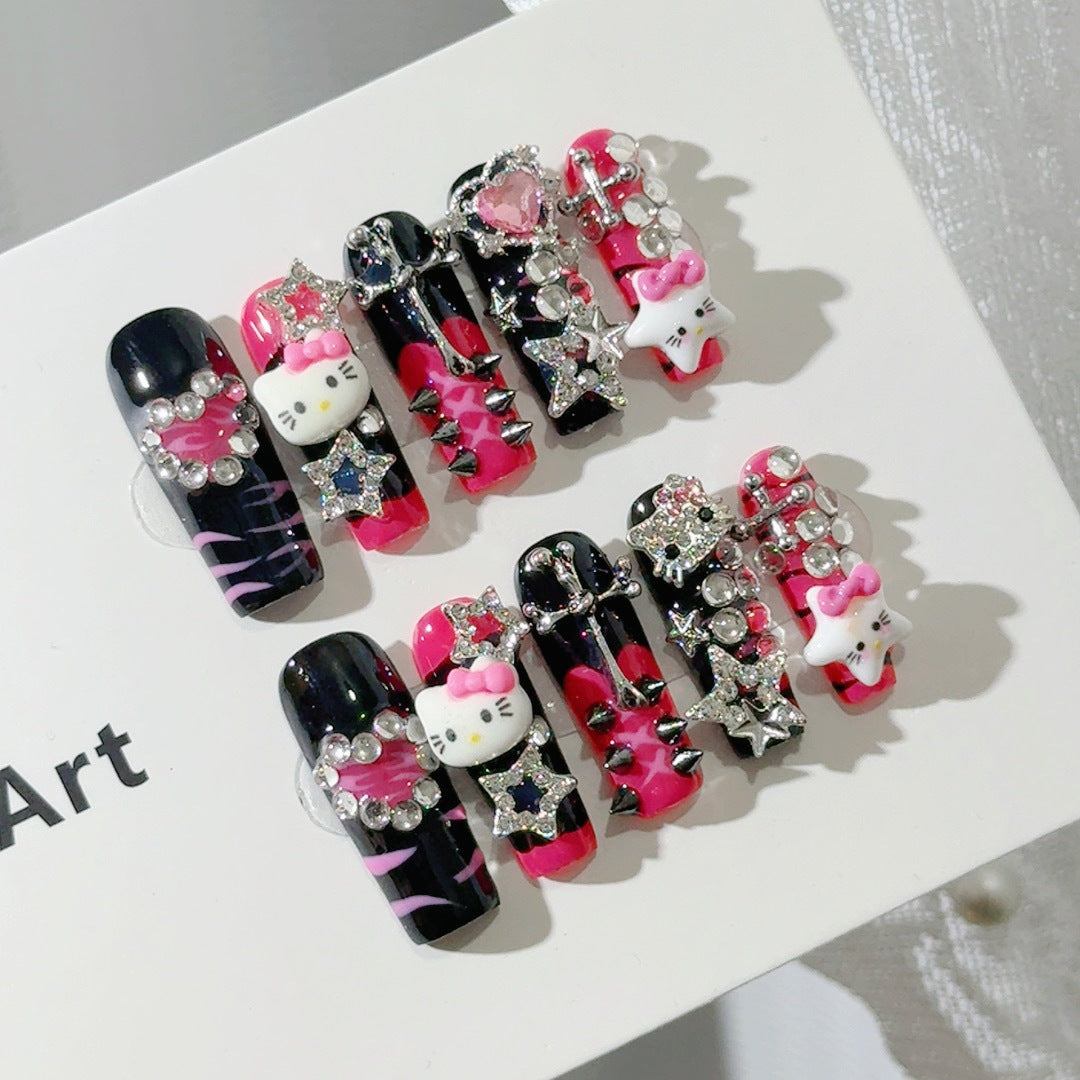 Whimsical Character-Themed Press-On Nail Set