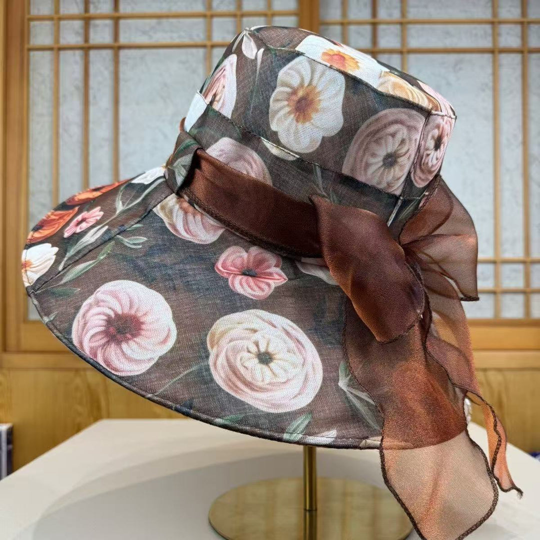 Wide Brim Floral Sun Hat Kalsten