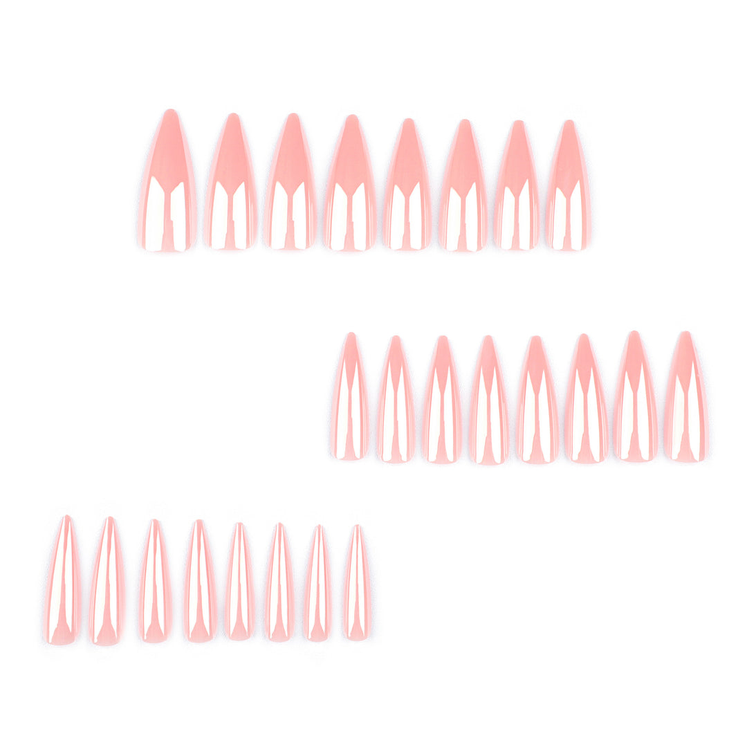 Artful Stiletto Nails with High Gloss Finish Kalsten