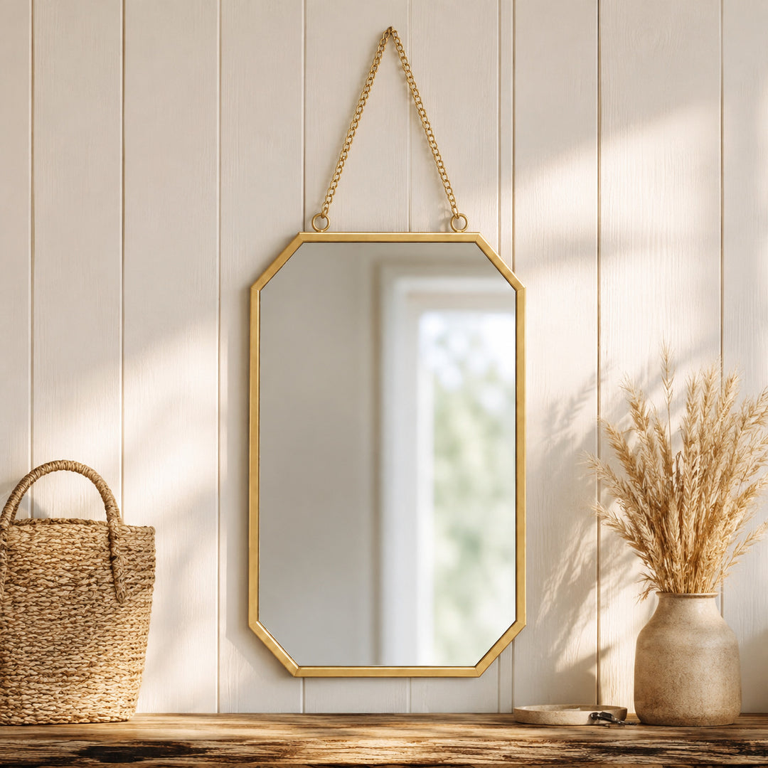 Elegant Octagonal Wall Mirror