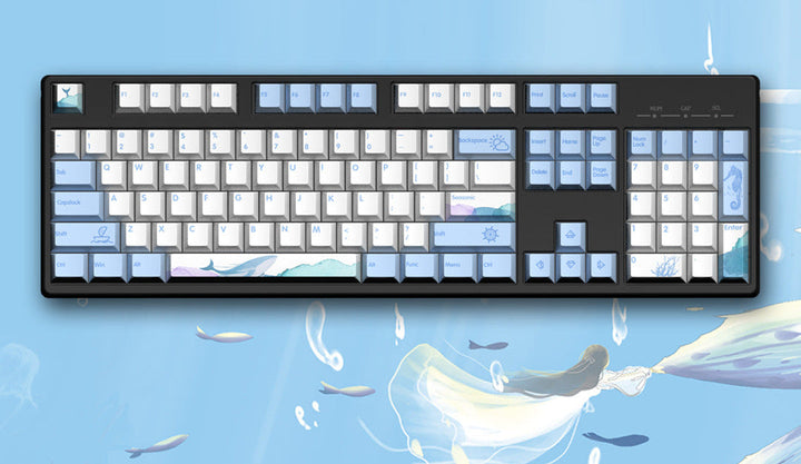 Ocean-Themed Mechanical Keyboard Kalsten