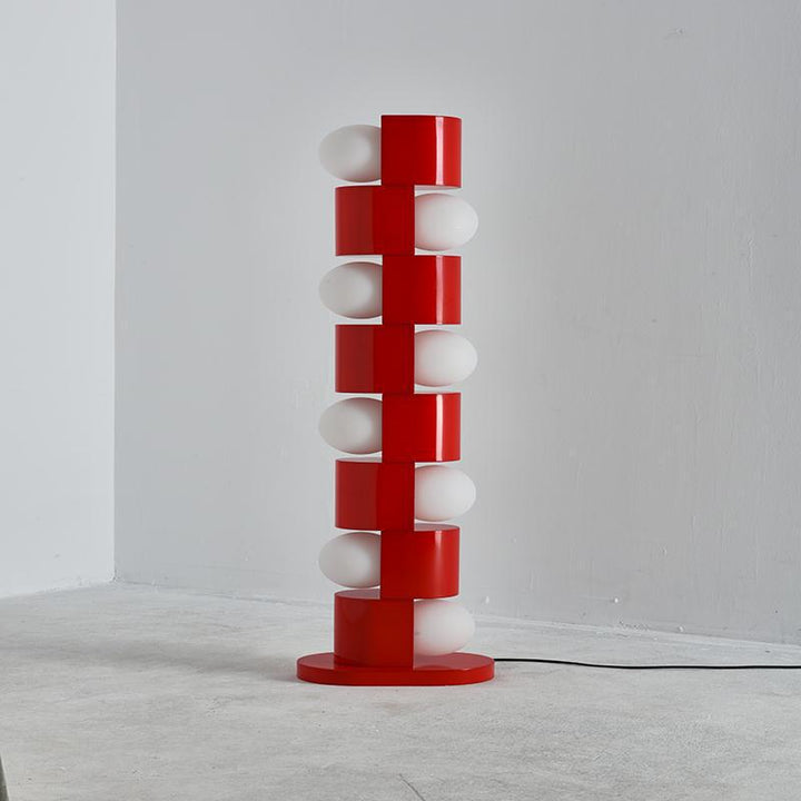 Sculptural Tower Floor Lamp with Modern Design