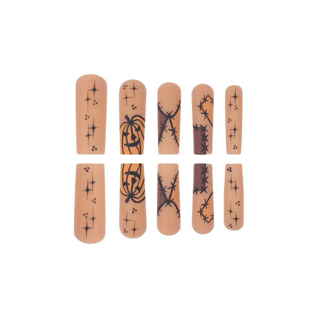 Thematic Long Stiletto Press-On Nails Kalsten