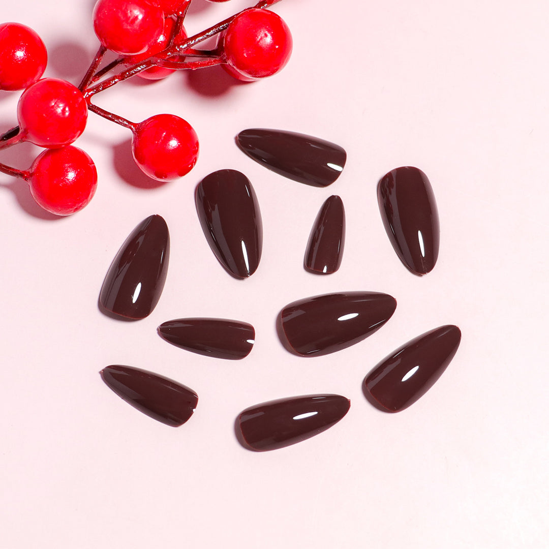 Elegant Almond-Shaped Press-On Nails Set Kalsten