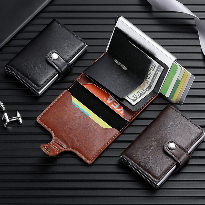 Minimalist Leather RFID Blocking Wallet