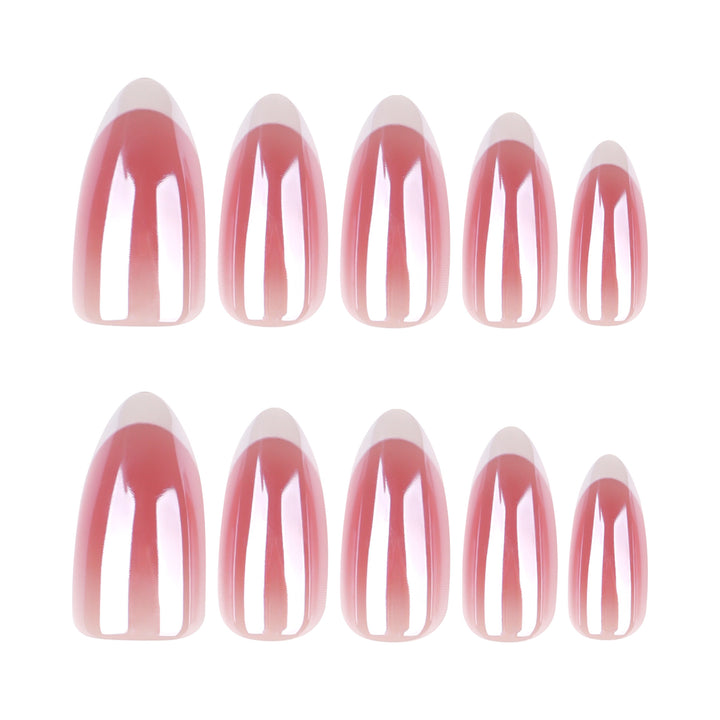 Elegant French-Tip Nail Extensions Kalsten